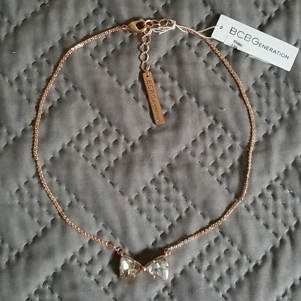 BCBGeneration Rose Bow Necklace